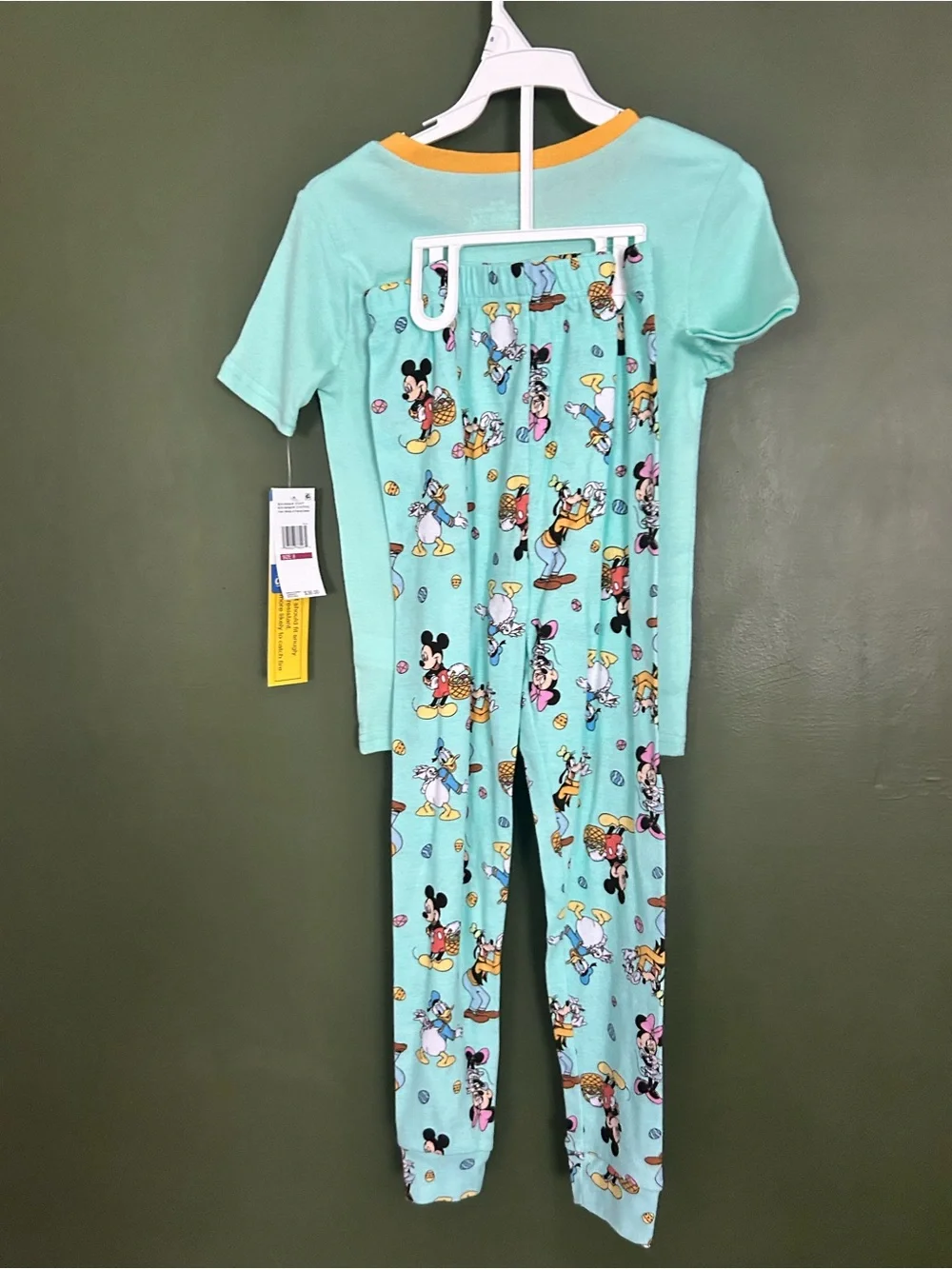 Size 8 Brand New With Tags Mickey Mouse Clubhouse Easter Kids Pajamas